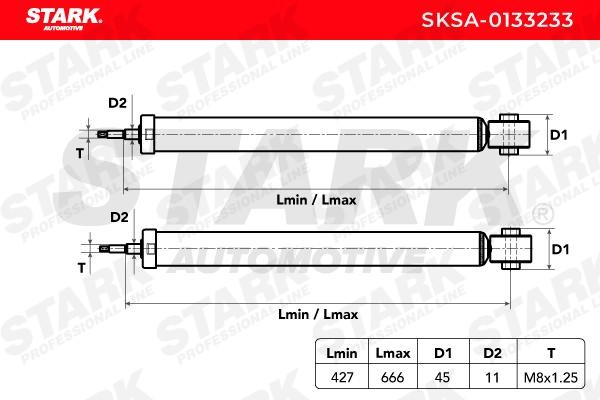 SKSA-0133233 Stossdämpfer STARK in Original Qualität