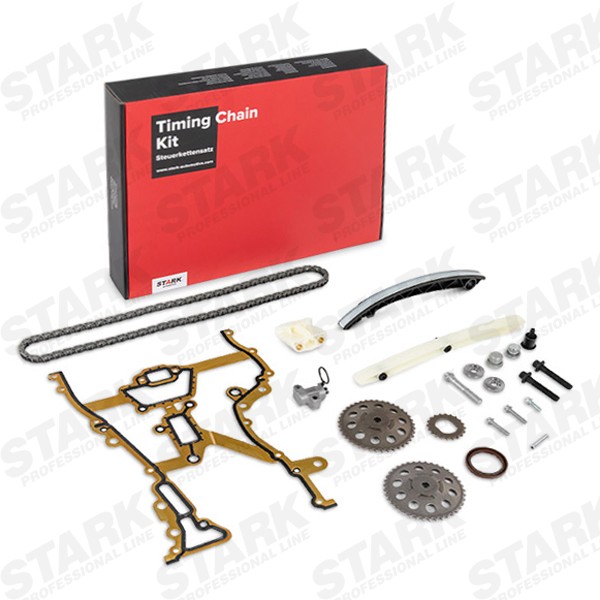 Timing chain STARK with chain tensioner, with gaskets/seals, Simplex, Closed chain - SKTCK-2240002