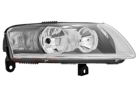VAN WEZEL 0318962 Headlight Right, H7, H1, Crystal clear, for right-hand traffic, without motor for headlamp levelling, PX26d