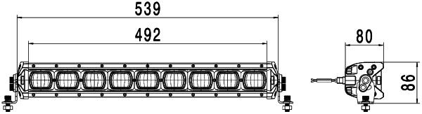 1FJ 360 002-502 HELLA LED-Balken 24, 12V Driving Lightbar DLB, E24