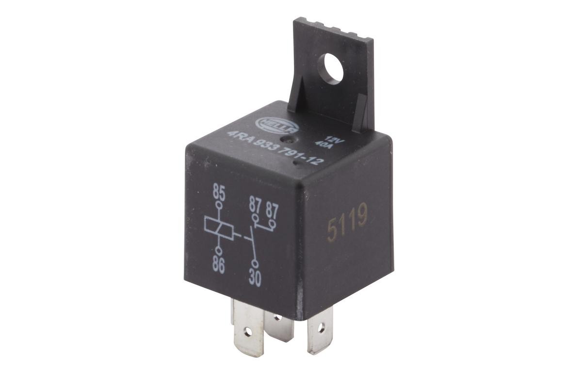 HELLA 40A, 5-pin connector Relay, main current 4RA 933 791-121 buy