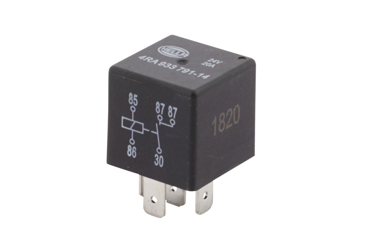 HELLA 20A, 5-pin connector Relay, main current 4RA 933 791-141 buy