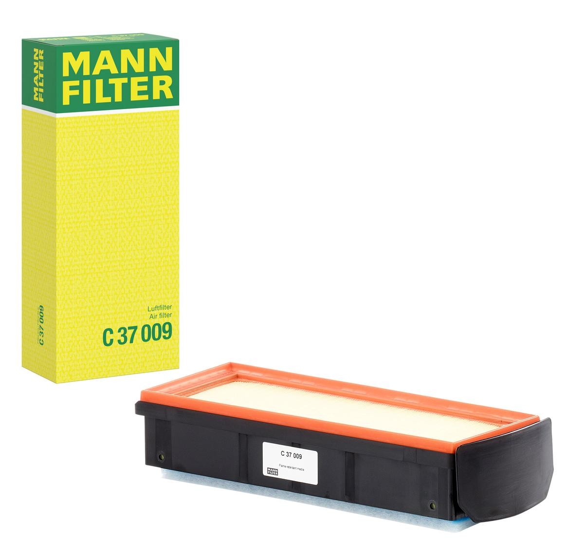 C37009 Air filter C 37 009 MANN-FILTER 78mm, 149mm, 367mm, Filter Insert