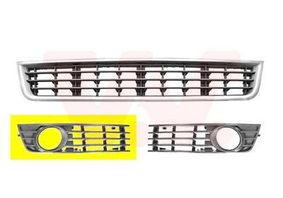 VAN WEZEL Fitting Position: Right Front Ventilation grille, bumper 0325592 buy