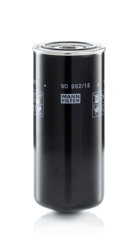 MANN-FILTER WD 962/15 Oil filter 1-12 UNF- 1B, Spin-on Filter, for high pressure levels