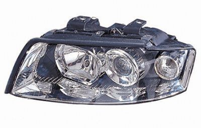 VAN WEZEL 0325961 Headlight Left, H7/H7, Crystal clear, for right-hand traffic, without motor for headlamp levelling, PX26d