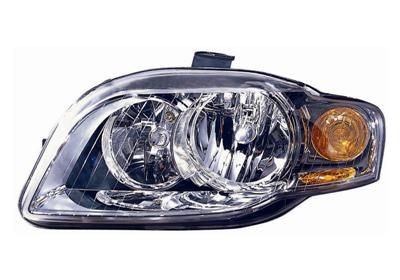 VAN WEZEL 0326961 Headlight Left, H7/H7, yellow, for right-hand traffic, with motor for headlamp levelling, PX26d