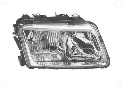 VAN WEZEL 0330962 Headlight Right, H7, H1, for right-hand traffic, without motor for headlamp levelling, PX26d