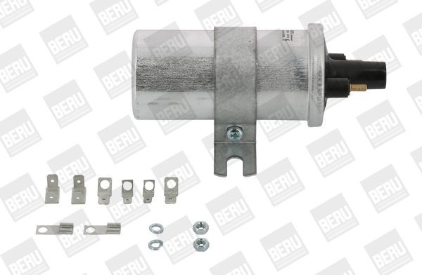 ZS569 BERU Coil pack SAAB 2-pin connector, 12V, DIN+M5, Number of connectors: 1, Connector Type DIN, for vehicles with distributor