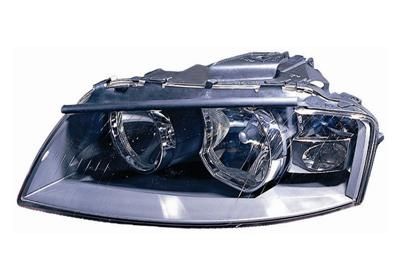 VAN WEZEL 0332961 Headlight Left, H7/H7, Crystal clear, for right-hand traffic, with motor for headlamp levelling, PX26d