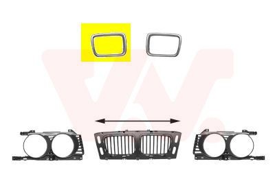 Great value for money - VAN WEZEL Frame, radiator grille 0635516