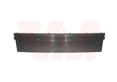 Licence plate holder / bracket VAN WEZEL Front, black, frameless - 0637580