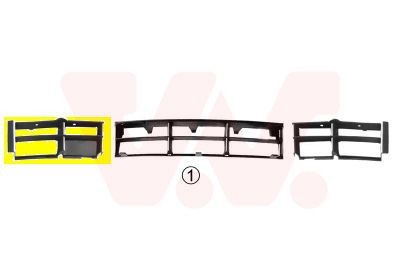 VAN WEZEL Fitting Position: Right, Lower Ventilation grille, bumper 0639592 buy
