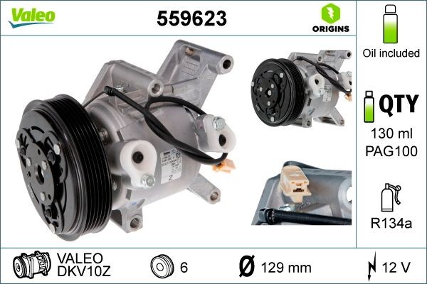 VALEO 559623 Air conditioning compressor MAZDA experience and price