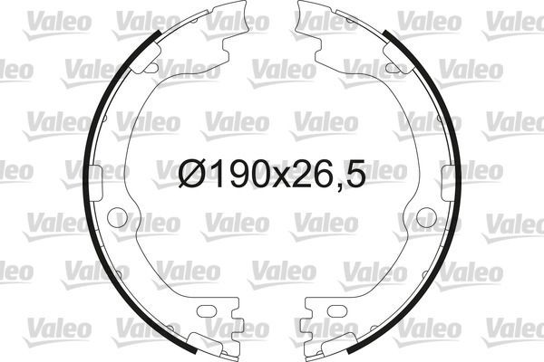 Original 564211 VALEO Drum brake shoe support pads SUBARU