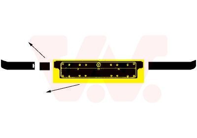 0640580 VAN WEZEL Licence plate holder / bracket MERCEDES-BENZ Front, black, Smooth, frameless