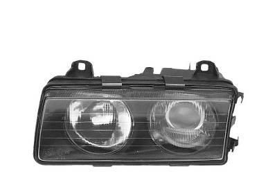 VAN WEZEL 0640961 Headlight Left, H1/H1, for right-hand traffic, without motor for headlamp levelling, P14.5s