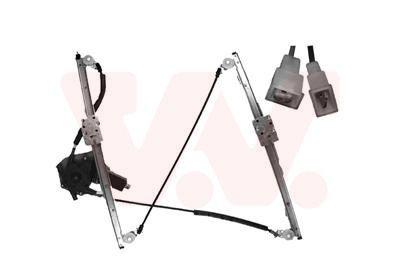 VAN WEZEL 0646261 Window regulator Left Front, Operating Mode: Electric, with electric motor, with comfort function, without comfort function
