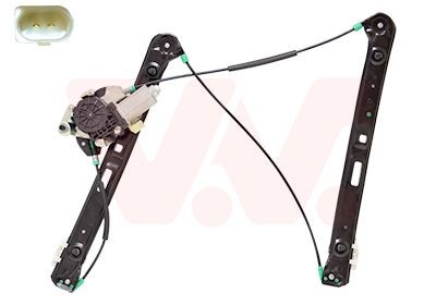 VAN WEZEL 0646262 Window regulator Right Front, Operating Mode: Electric, with electric motor, with comfort function, without comfort function
