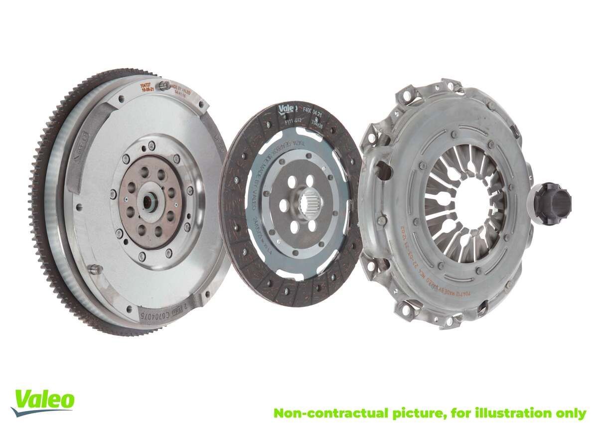 VALEO FULLPACK DMF with dual-mass flywheel, with screw set, with lock screw set, with clutch release bearing, with clutch disc, 240mm Clutch replacement kit 837085 buy