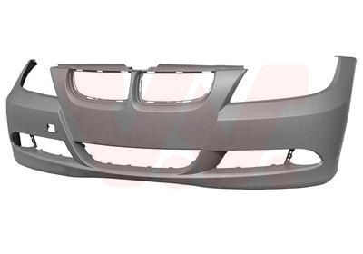 VAN WEZEL 0657574 Bumper Front, for vehicles without parking distance control, primed, Smooth, grey