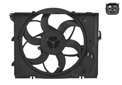 VAN WEZEL Ø: 490 mm, with radiator fan shroud, Brushless Motor, with electric motor Cooling Fan 0657746 buy