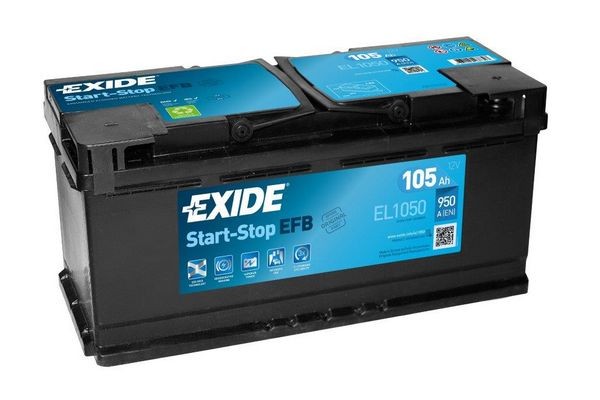 EL1050 EXIDE Car battery IVECO 12V 105Ah 950A B13 EFB Battery