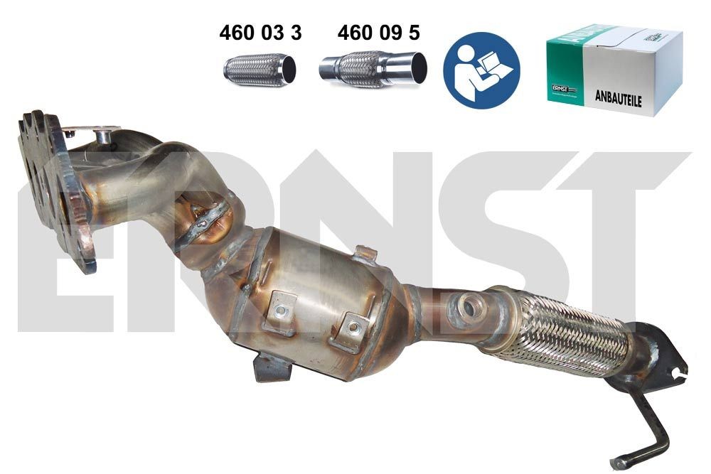 ERNST Set 760775 Catalytic converter Euro 5, with mounting kit, Length: 700 mm