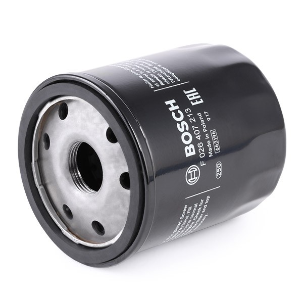 BOSCH F026407213 Engine oil filter M 22 x 1,5, with one anti-return valve, Spin-on Filter