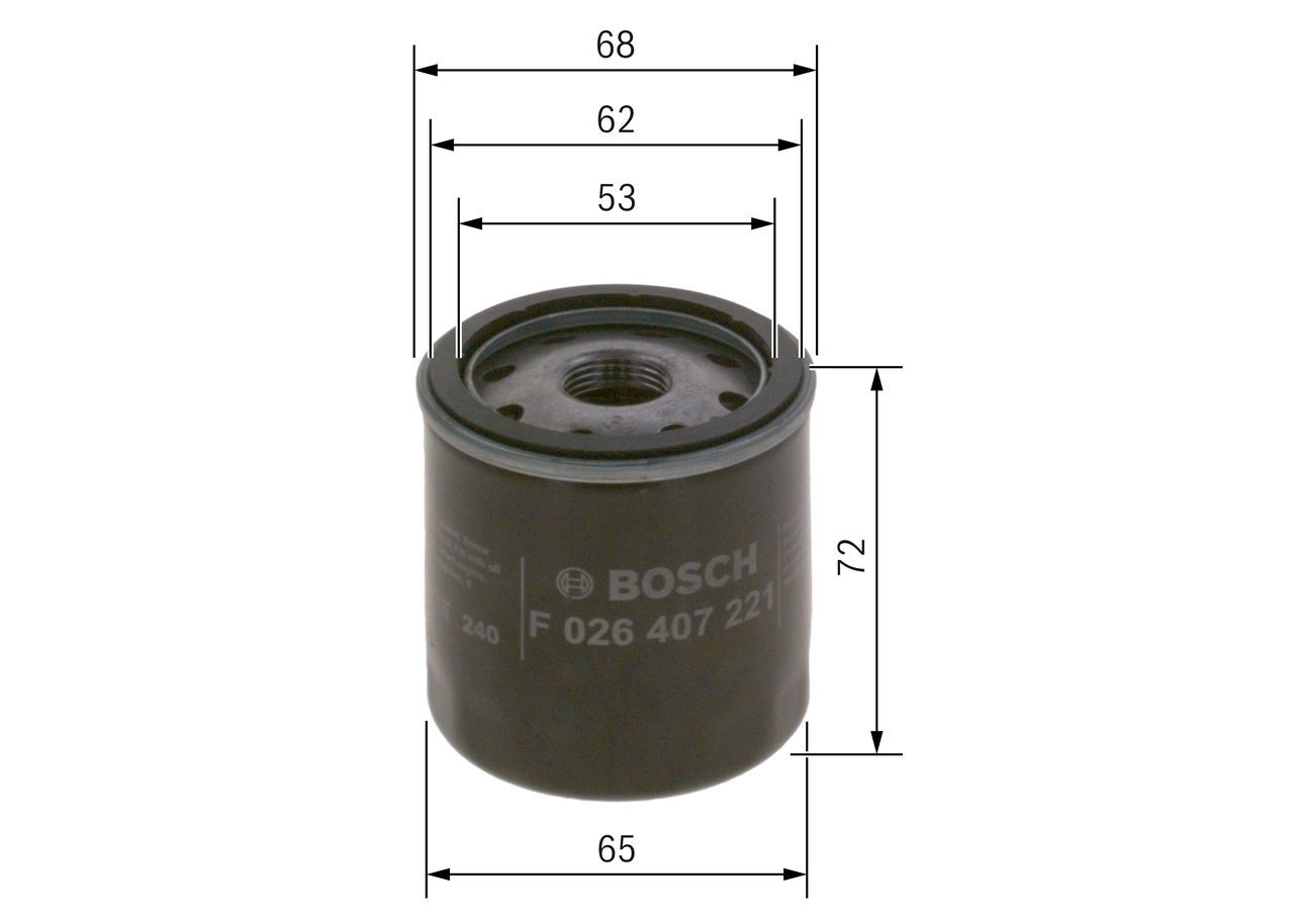 BOSCH Oil filter F 026 407 221
