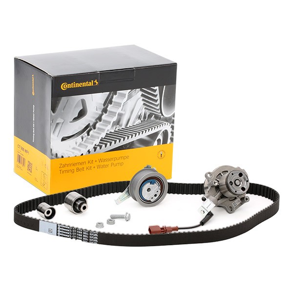 CONTITECH CT1168WP1 Water pump and timing belt kit switchable water pump, with bolts/screws, Number of Teeth: 145, Width: 25 mm