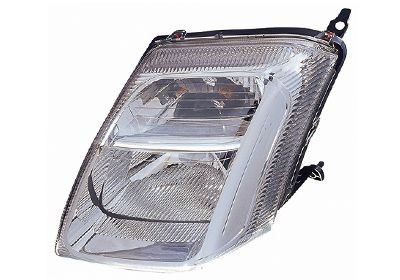 VAN WEZEL 0917961 Headlight Left, H4, Crystal clear, for right-hand traffic, with motor for headlamp levelling, P43t