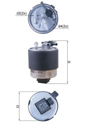 Great value for money - KNECHT Fuel filter KL 440/44