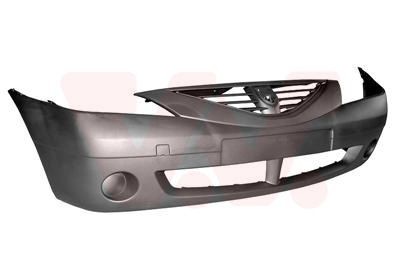 VAN WEZEL Front, dark grey, without bumper support Front bumper 1514570 buy