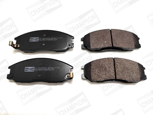 CHAMPION with acoustic wear warning Width: 57,9mm, Thickness 1: 16mm, Thickness: 17mm Brake pads 572453CH buy