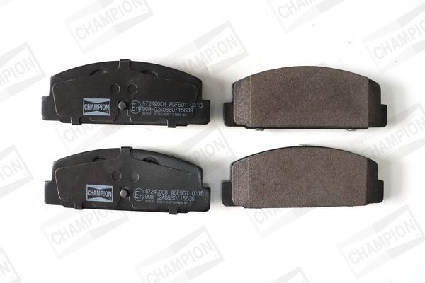 CHAMPION not prepared for wear indicator Width: 39,5mm, Thickness: 13mm Brake pads 572490CH buy