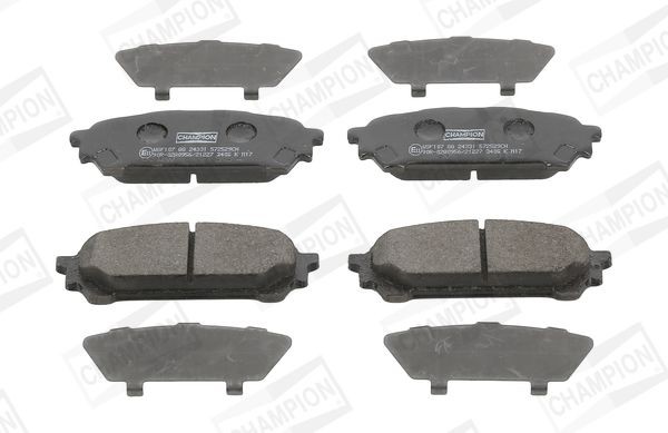 CHAMPION with acoustic wear warning Width: 39,3mm, Thickness: 14,4mm Brake pads 572529CH buy