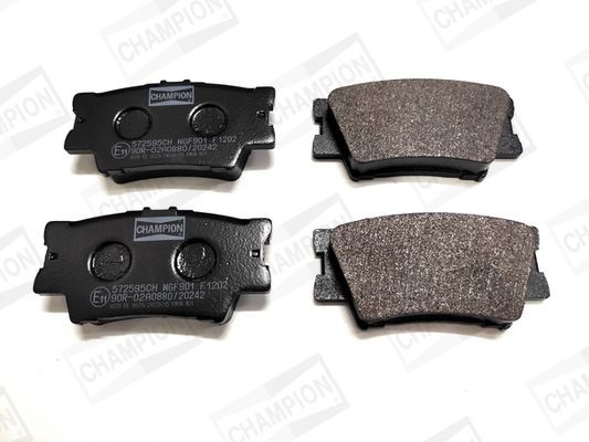 CHAMPION not prepared for wear indicator Width: 49,5mm, Thickness: 15,5mm Brake pads 572595CH buy