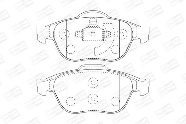 CHAMPION Brake pad kit 573017CH for RENAULT SCÉNIC, LAGUNA