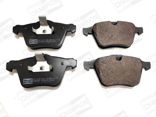 CHAMPION not prepared for wear indicator Height 1: 74,5mm, Height 2: 75,5mm, Width: 74,5, 75,5mm, Thickness 1: 18,3mm, Thickness: 19,8mm Brake pads 573179CH buy