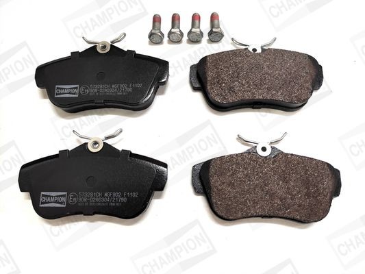 CHAMPION not prepared for wear indicator Width: 58,4mm, Thickness: 16,6mm Brake pads 573281CH buy