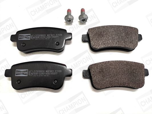 Renault MEGANE Set of brake pads 12805412 CHAMPION 573286CH online buy