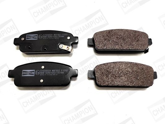 CHAMPION with acoustic wear warning Width: 42,7mm, Thickness 1: 16,2mm, Thickness: 16,5mm Brake pads 573335CH buy