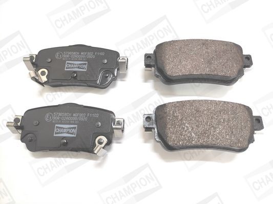 CHAMPION 573658CH Brake pad set without acoustic wear warning