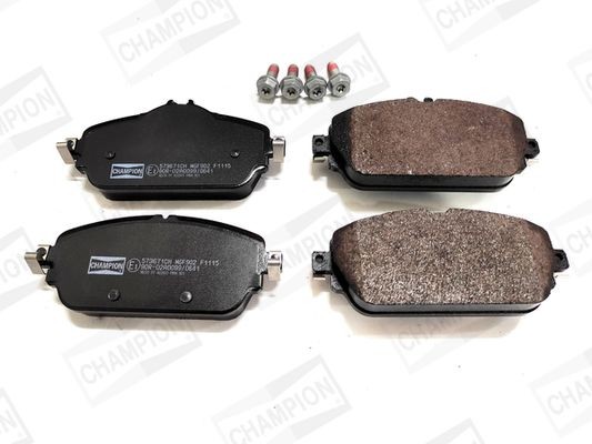 CHAMPION prepared for wear indicator Width: 1, 60, 69, 9mm, Thickness: 19,5mm Brake pads 573671CH buy