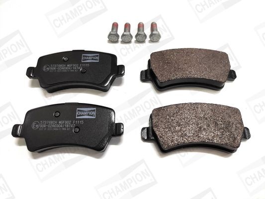 CHAMPION not prepared for wear indicator Width: 48,6mm, Thickness: 16,2mm Brake pads 573748CH buy