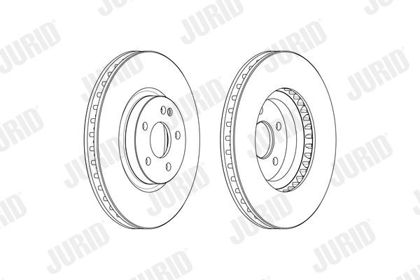 JURID 330x32mm, 5, 5, Vented, Oiled Ø: 330mm, Num. of holes: 5, Brake Disc Thickness: 32mm Brake rotor 569261J buy