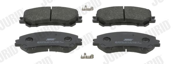 22065 JURID with acoustic wear warning Height 1: 59,6mm, Height: 59,6mm, Width: 141,9mm, Thickness: 18mm Brake pads 573659J buy