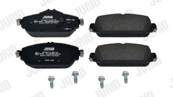 JURID Brake pad kit 573671J suitable for MERCEDES-BENZ C-Class, E-Class