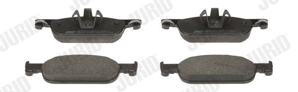 22525 JURID not prepared for wear indicator Height 1: 49mm, Height: 49mm, Width: 155mm, Thickness: 16,9mm Brake pads 573696J buy